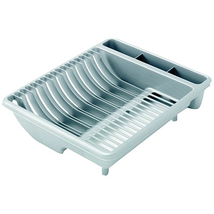 Addis Draining Rack, Metallic Silver Addis Draining Rack, Metallic Silver