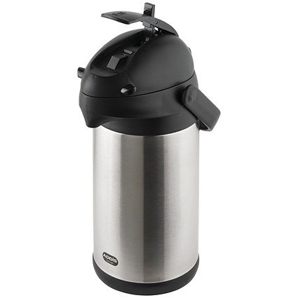 Addis Chrome President Pump Pot Vacuum Jug, 3 Litres