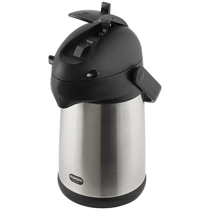 Addis Chrome President Pump Pot Vacuum Jug, 2 Litres