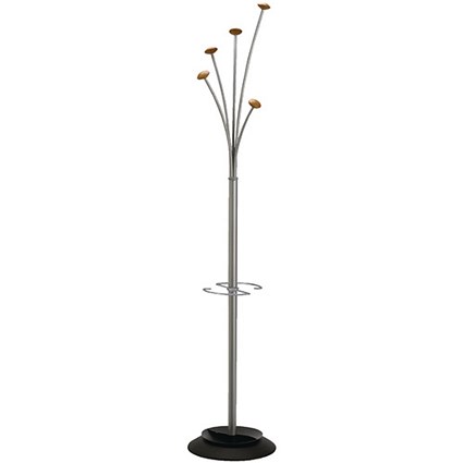 Alba Festival Coat Stand - Wood and Grey