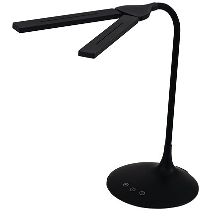 Alba Nomad Two Head Desk Lamp Black Alba Nomad Two Head Desk Lamp Black