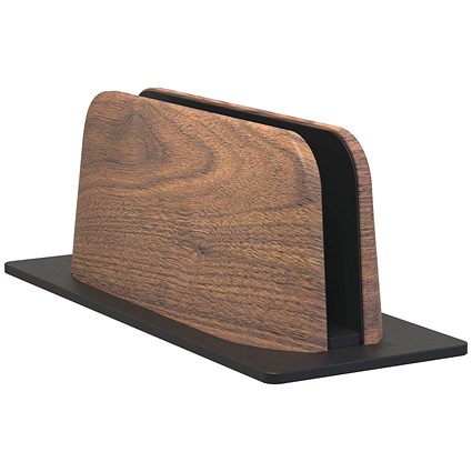 Alba Vertical Computer Stand Aluminium/Walnut