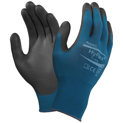 Ansell Hyflex 11-616 Gloves, Blue, XS Ansell Hyflex 11-616 Gloves, Blue, XS