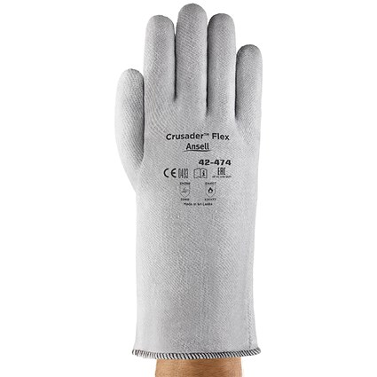 Ansell Crusader Flex 42-474 Gloves, Large, Pack of 12