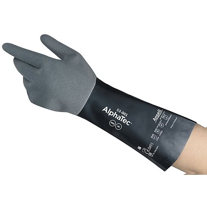 Ansell Alphatec 53-001 Gauntlet, Large, Pack of 6