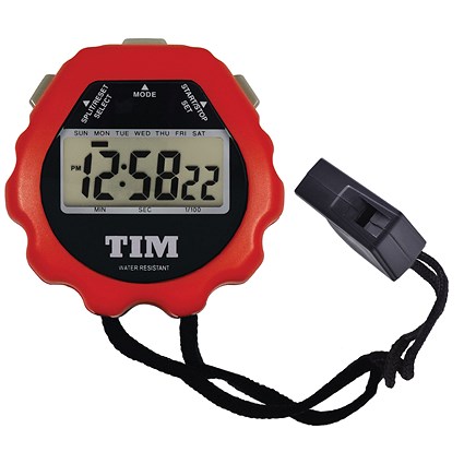 Acctim Sprint Stopwatch, Red