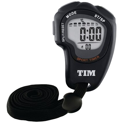 Acctim Olympus Stopwatch with Whistle Black