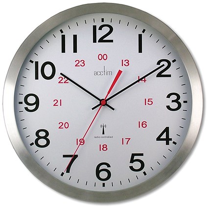 Acctim Century RC Aluminium Wall Clock