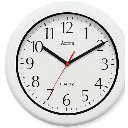 Acctim Oceana Outdoor Wall Clock White 30cm