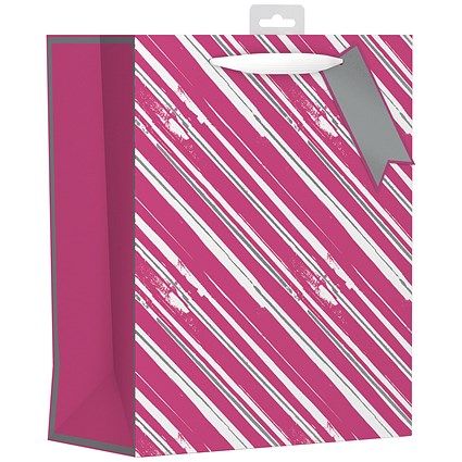Giftmaker Vertical Stripe Gift Bag Large (Pack of 6)