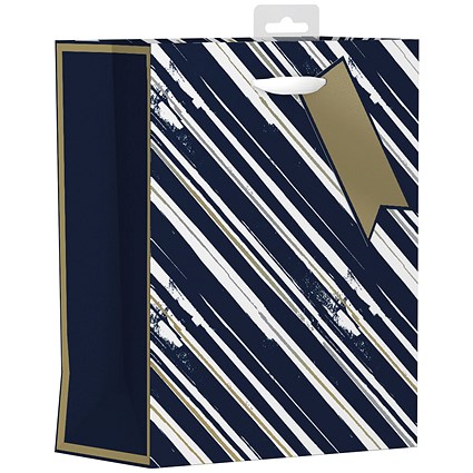 Giftmaker Vertical Stripe Gift Bag Medium (Pack of 6)