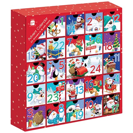 Card Advent Calendar, Pack of 12 Card Advent Calendar, Pack of 12