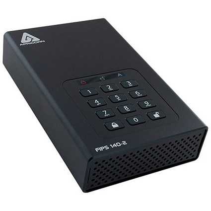 Apricorn Aegis Padlock DT 256-Bit AES-XTS Encryption External Hard Drive, 10TB Apricorn Aegis Padlock DT 256-Bit AES-XTS Encryption External Hard Drive, 10TB
