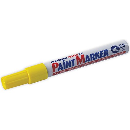 Artline 400 Bullet Tip Paint Marker Medium Yellow (Pack of 12) A4006