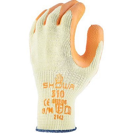 Showa 310 Orange Latex-Coated Work Gloves 8