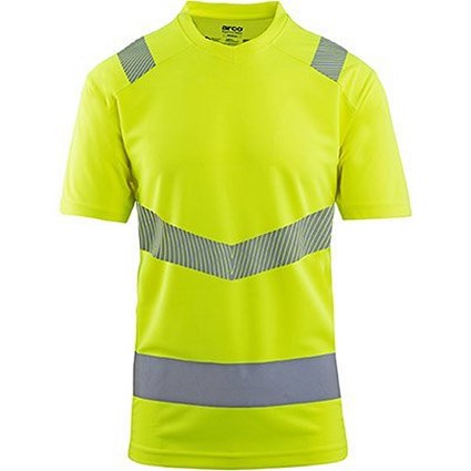 Arco Responsible Hi-Vis T-Shirt, Yellow, Medium