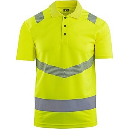 Arco Responsible Yellow Hi-Vis Polo Shirt XL