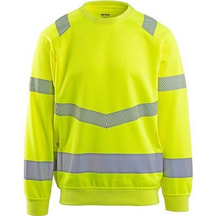 Arco Responsible Hi-Vis Sweatshirt, Yellow, XL