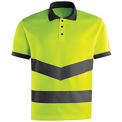 Arco Hi-Vis Polo Shirt, Yellow, Small