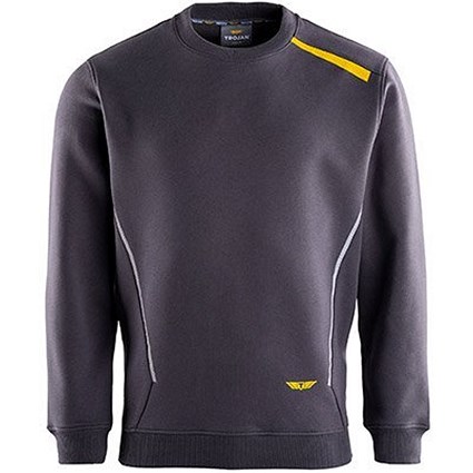 Trojan Men's Sweatshirt, Grey, 3XL