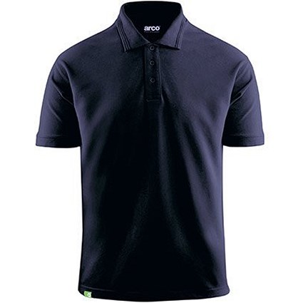 Arco Responsible Men's Navy Polo Shirt M