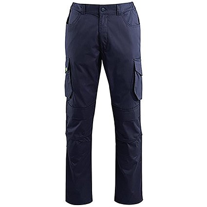 Arco Responsible Men's Navy Cargo Trousers with Kneepad Pockets 32R
