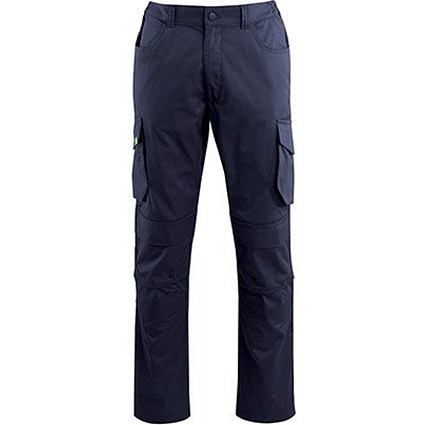 Arco Responsible Men's Navy Cargo Trousers with Kneepad Pockets 38R