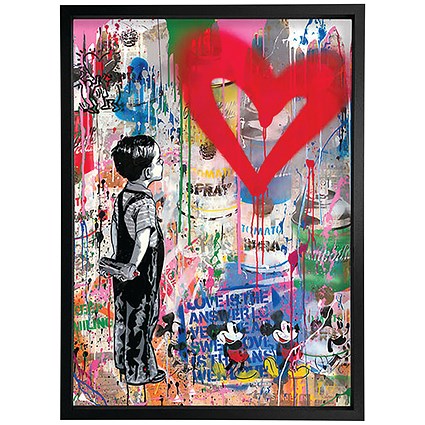 Heart Ponder Framed Print, A2 406x609mm