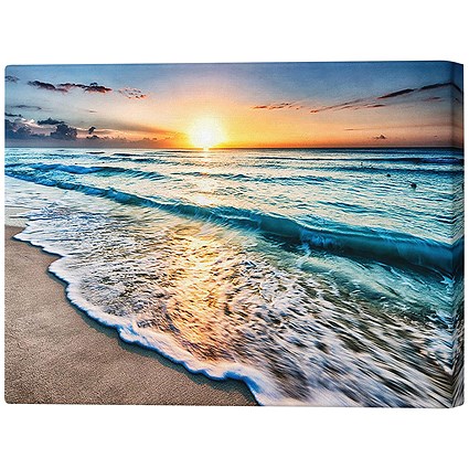 Sunset Ocean Movement Canvas Print, 660x1016mm