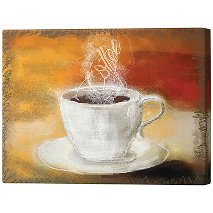 Coffee Steam Canvas Print, 508x812mm