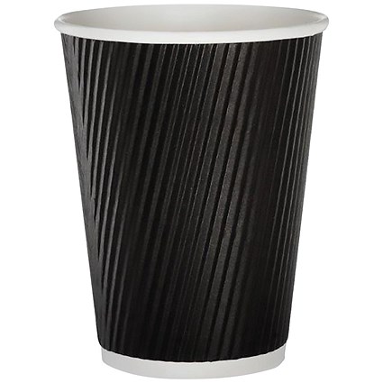 341ml Black Ripple Cup, Pack of 500