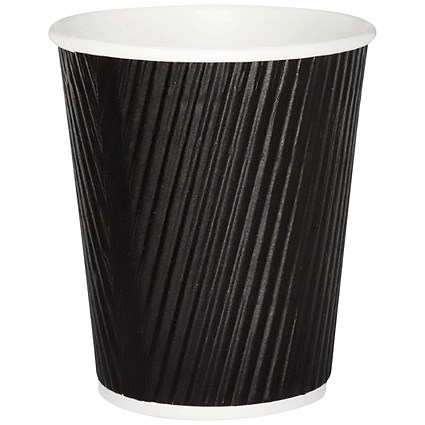 227ml Black Ripple Cup, Pack of 500