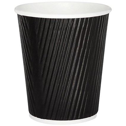 25cl Black Ripple Cup (Pack of 500)