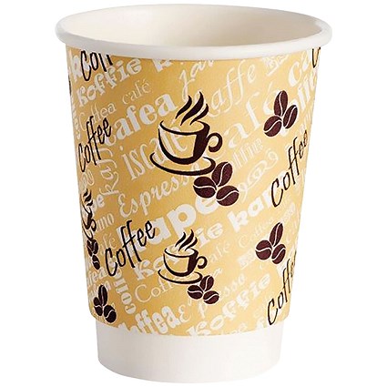 4Aces Double Wall 8oz Red Bean Paper Cup (Pack of 500)