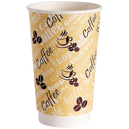 4Aces Double Wall 12oz Red Bean Paper Cup (Pack of 500)