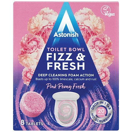 Astonish Toilet Cleaner Tablets, Pink, Pack of 96