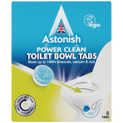 Astonish Toilet Cleaner Tablets, Blue, Pack of 96