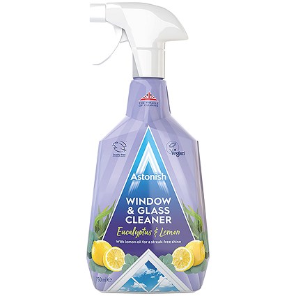 Astonish Window and Glass Cleaner Spray, 750ml, Pack of 12 Astonish Window and Glass Cleaner Spray, 750ml, Pack of 12