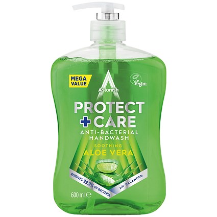 Astonish Aloe Vera Antibacterial Hand Wash, 600ml, Pack of 12