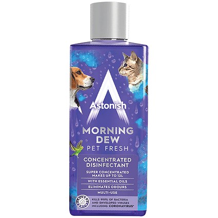 Astonish Concentrated Pet Fresh Disinfectant Morning Dew 300ml (Pack of 12)