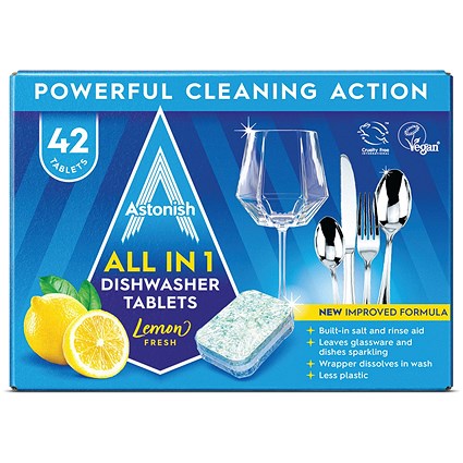 Astonish All in 1 Dishwasher Tablets Pack of 42
