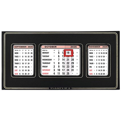 At-A-Glance 2026 Refillable Calendar, 130x250mm