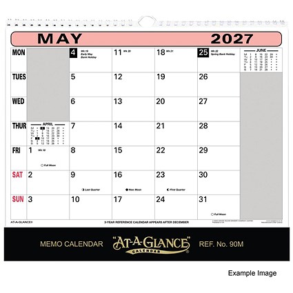 At-a-Glance Wall Calendar 2027