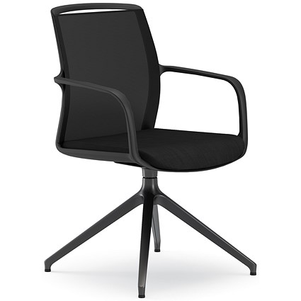 Atelier CT Black Swivel Visitors Chair Atelier CT Black Swivel Visitors Chair