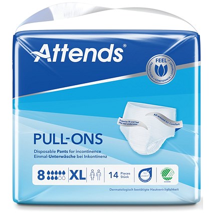 Attends Pull-Ons Incontinence Pants Size 8XL x4 Pack of 14