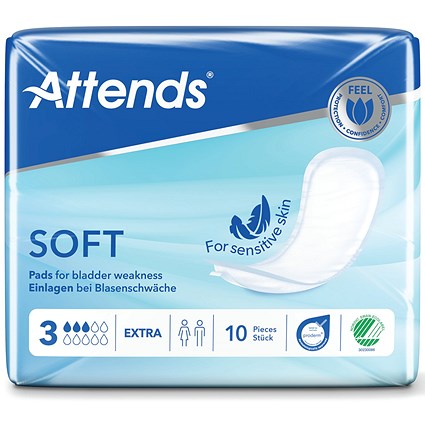 Attends Soft Sanitary Pads Size 3 Extra (Pack of 10)