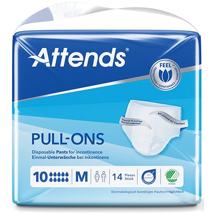 Attends Pull-Ons Incontinence Pants Size 10M x4 Pack of 14