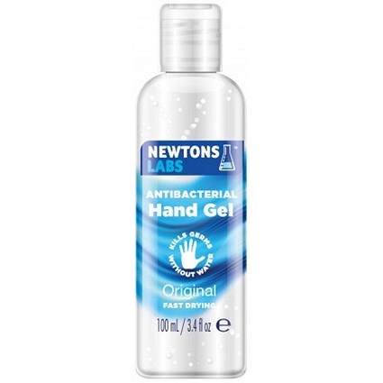 Newtons Labs Antibacterial Hand Gel 60% Alcohol, 100ml, Pack of 80