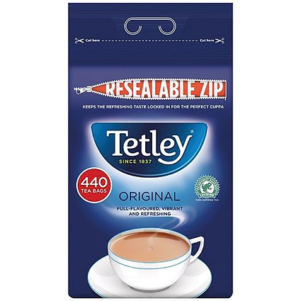 Tetley One Cup Tea Bags, Pack of 440 Tetley One Cup Tea Bags, Pack of 440