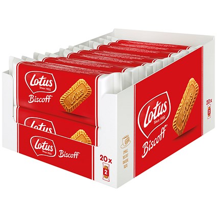 Lotus Biscoff XL Caramelised Twin Biscuits, Pack of 20